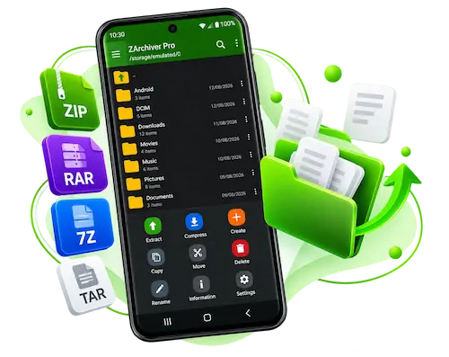 ZArchiver Pro APK 2 ZArchiver Pro APK file manager with ZIP, RAR and 7Z archive tools